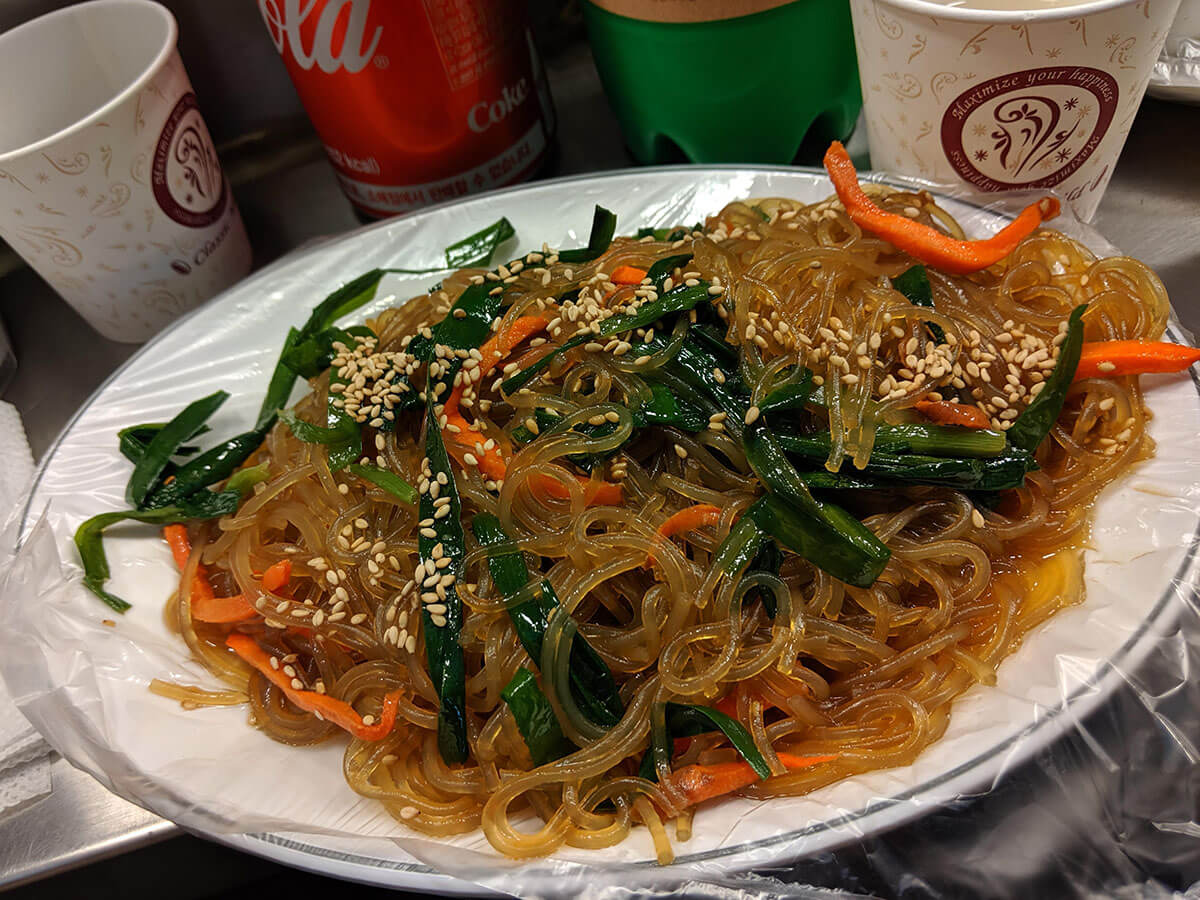 広蔵市場で食べたチャプチェ