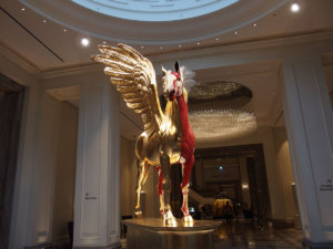 韓国「パラダイスシティ」でアート鑑賞後、ガーデンカフェでお茶タイム