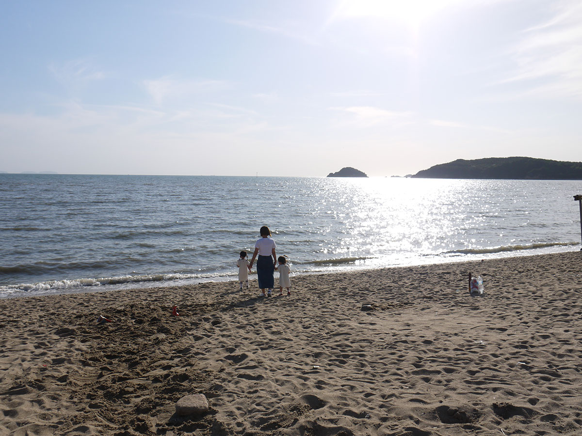 大人女子旅 韓国 仁川 ファンシネチョゲグイの目の前は砂浜