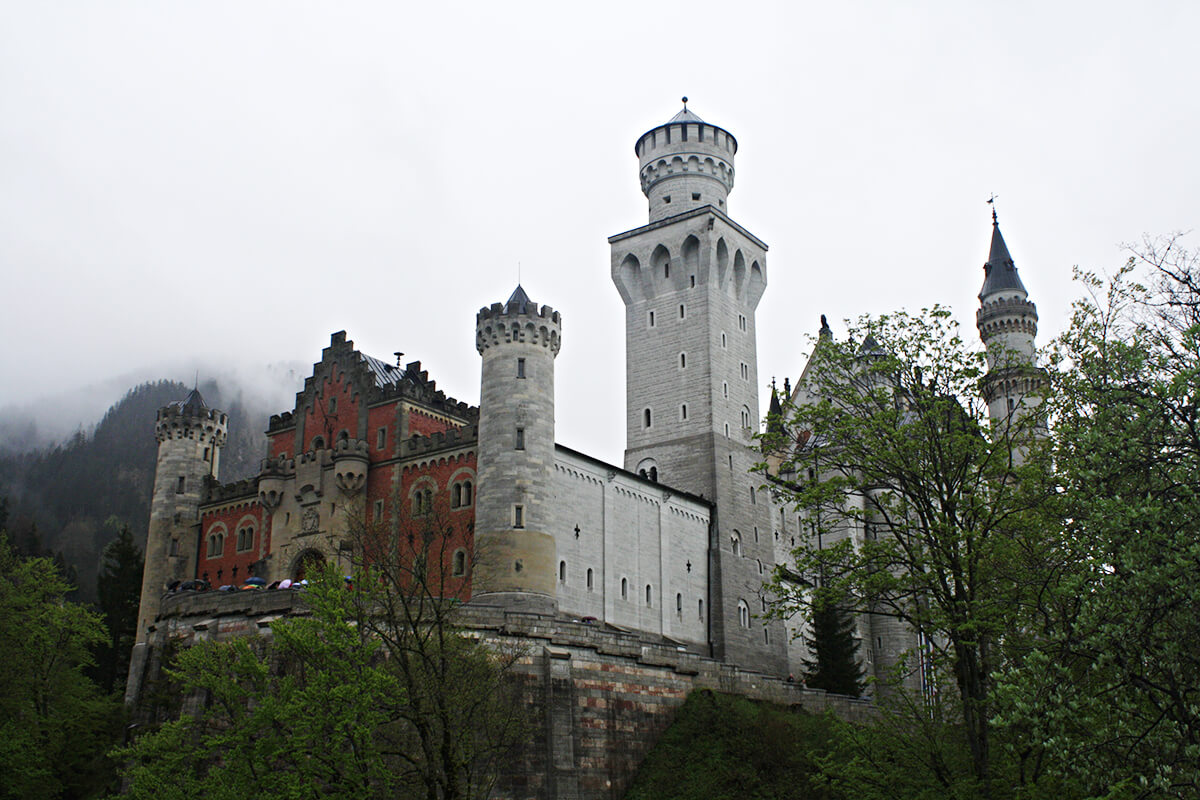 ノイシュヴァンシュタイン城を撮影