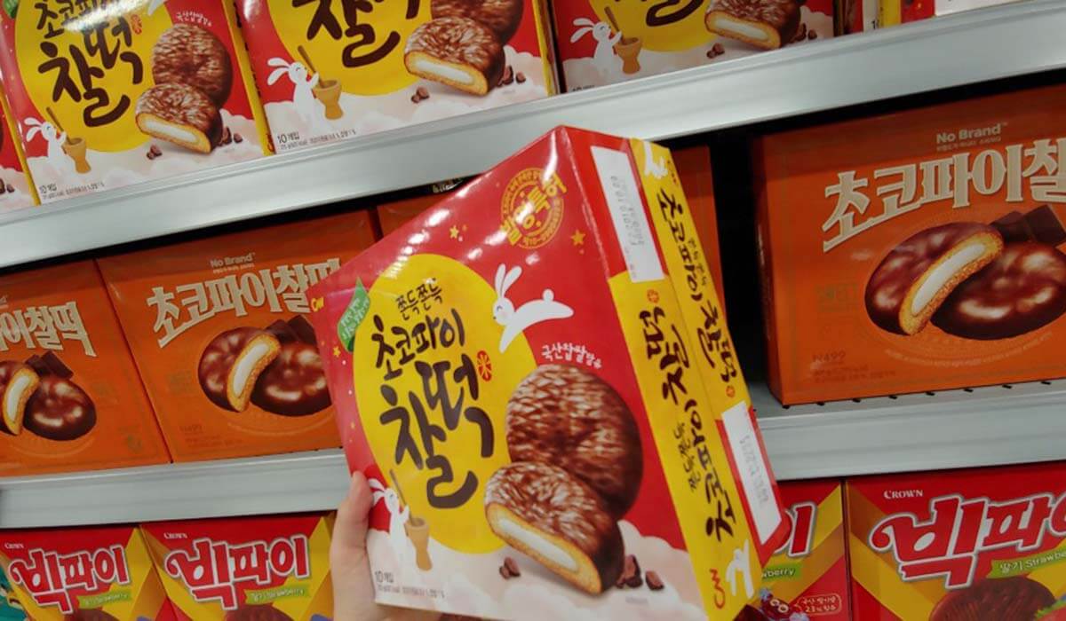 韓国Eマートでお菓子を購入